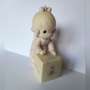 Vintage Precious Moments Sharing is Universal Collectible Porcelain Figurine